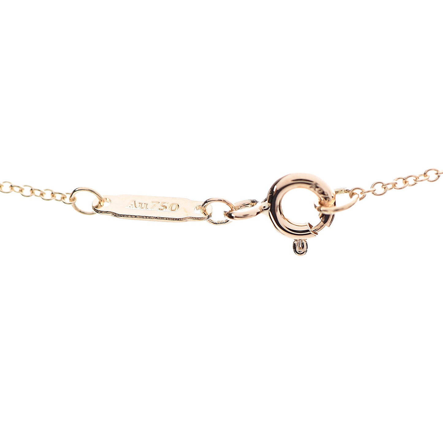 18K Yellow Gold Ampersand Pendant Necklace