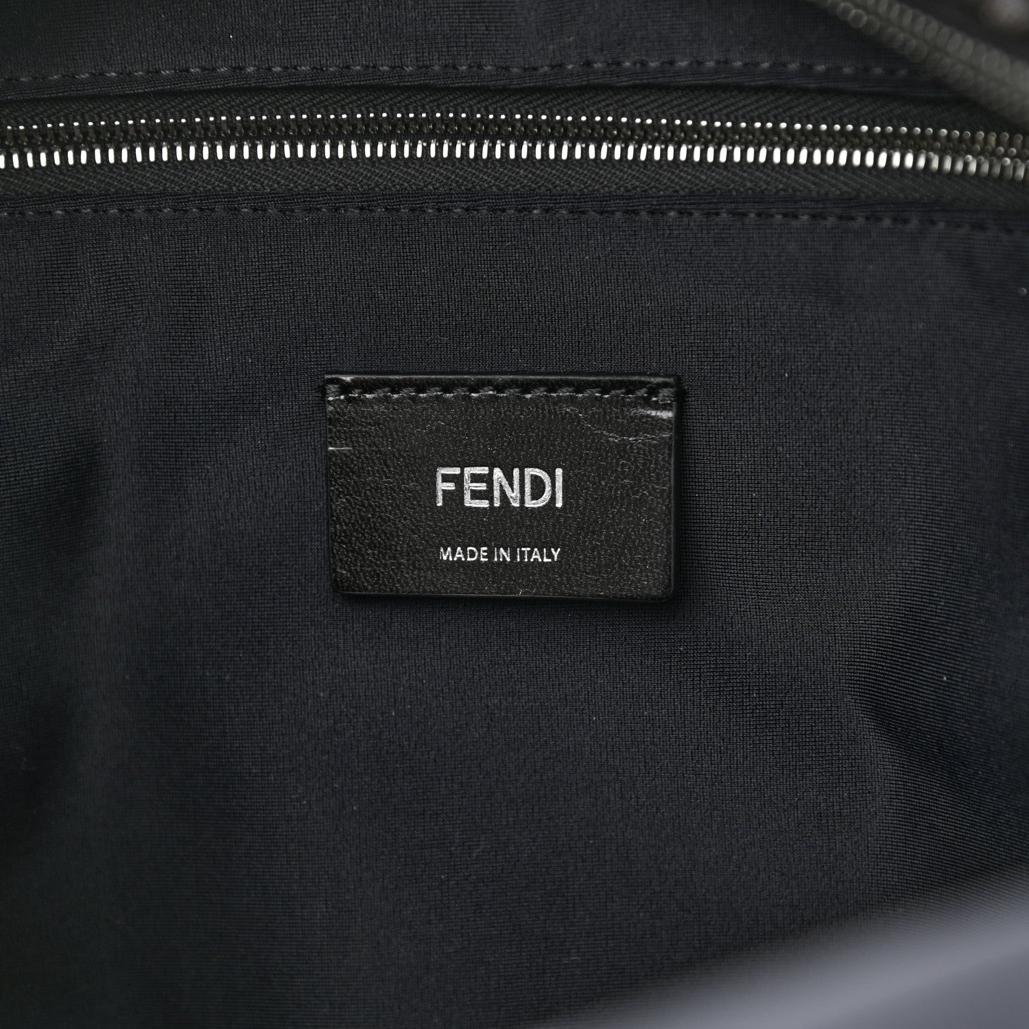 Fendi X SARAH COLEMAN Fabric Jacquard Vitello Grace Light Woven Lanyard FF Vertigo Pouch Pocket Backpack Tobacco Moro Black 6 of 10