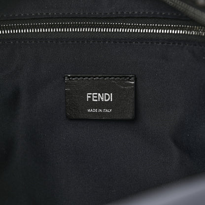 Fendi X SARAH COLEMAN Fabric Jacquard Vitello Grace Light Woven Lanyard FF Vertigo Pouch Pocket Backpack Tobacco Moro Black 6 of 10