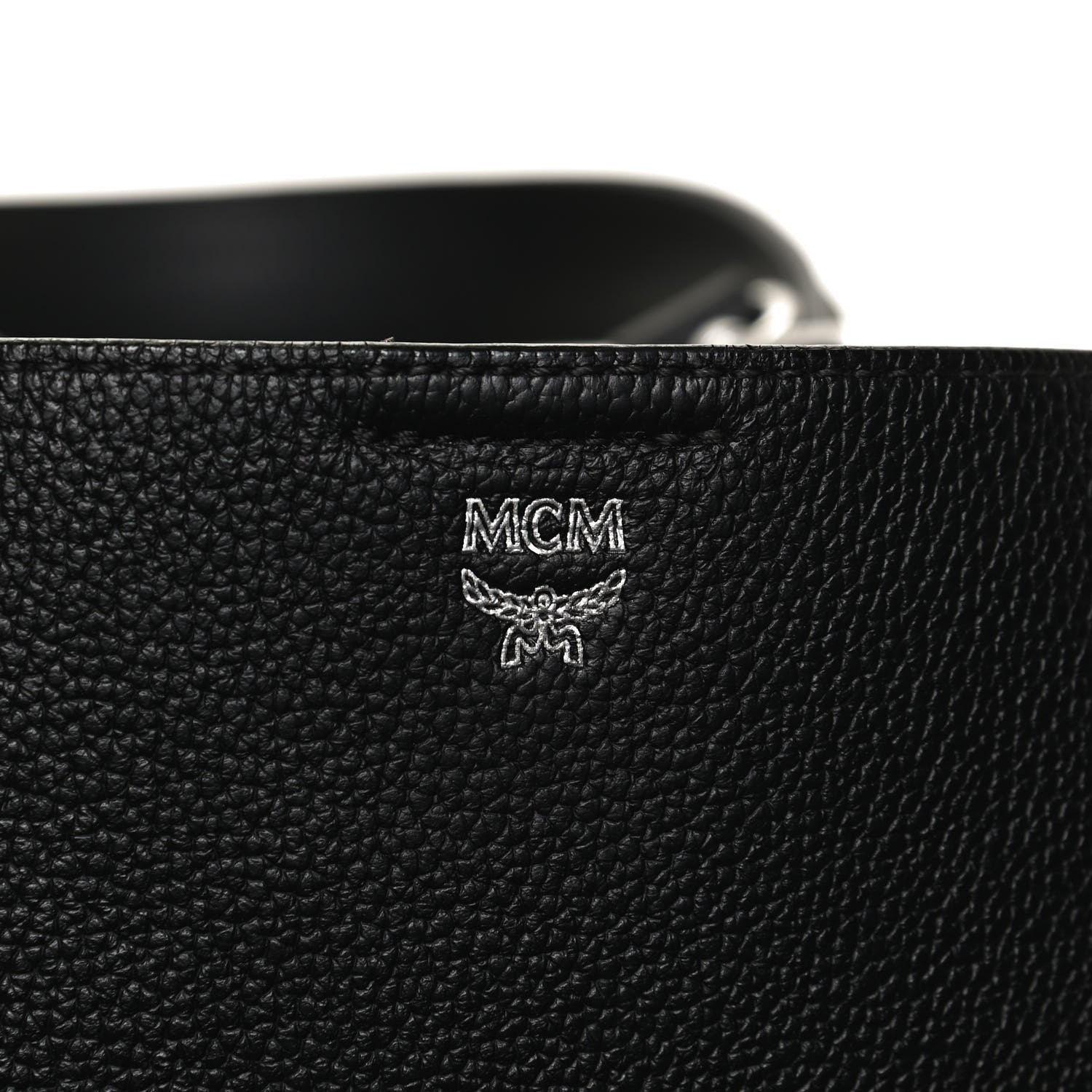 MCM Grained Calfskin Visetos Medium Sarah Hobo Black 13 of 17