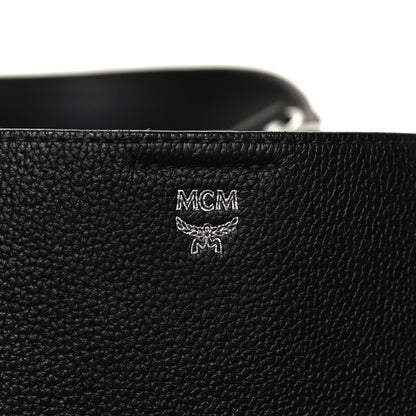 MCM Grained Calfskin Visetos Medium Sarah Hobo Black 13 of 17