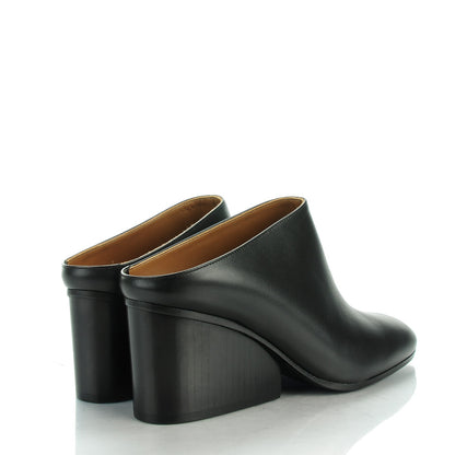 Hermes Box Wedge Booties 36 Black 4 of 8