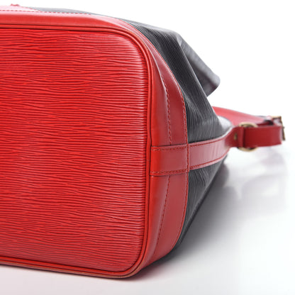 Louis Vuitton Epi Bi-Color Noe Castillan Red Black 6 of 15