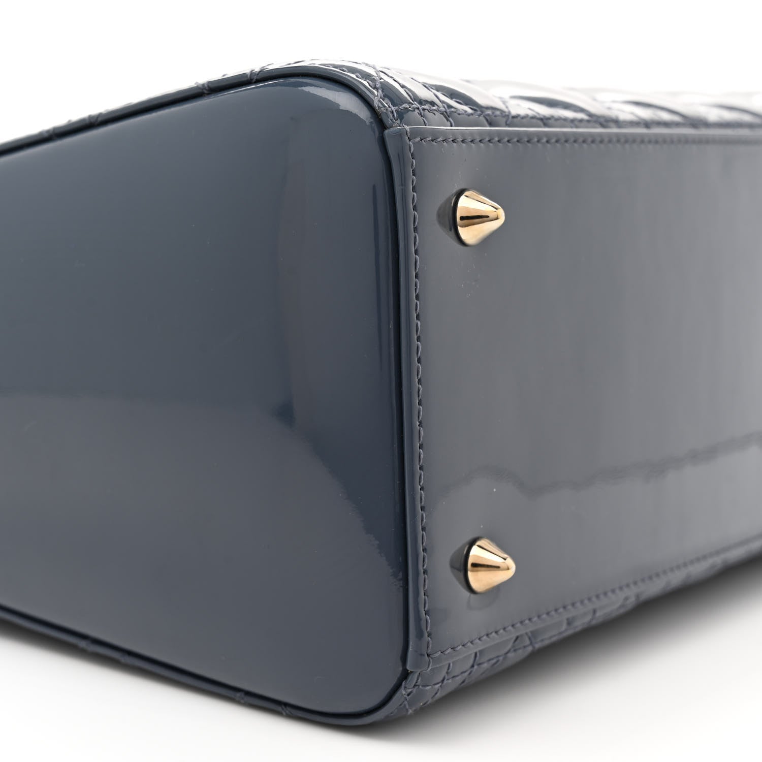 Christian Dior Patent Cannage Medium Lady Dior Cloud Blue 9 of 10