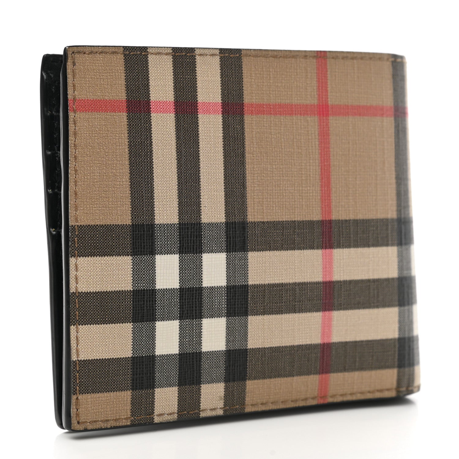 Burberry Vintage Check Bi-Fold Wallet Camel 3 of 9