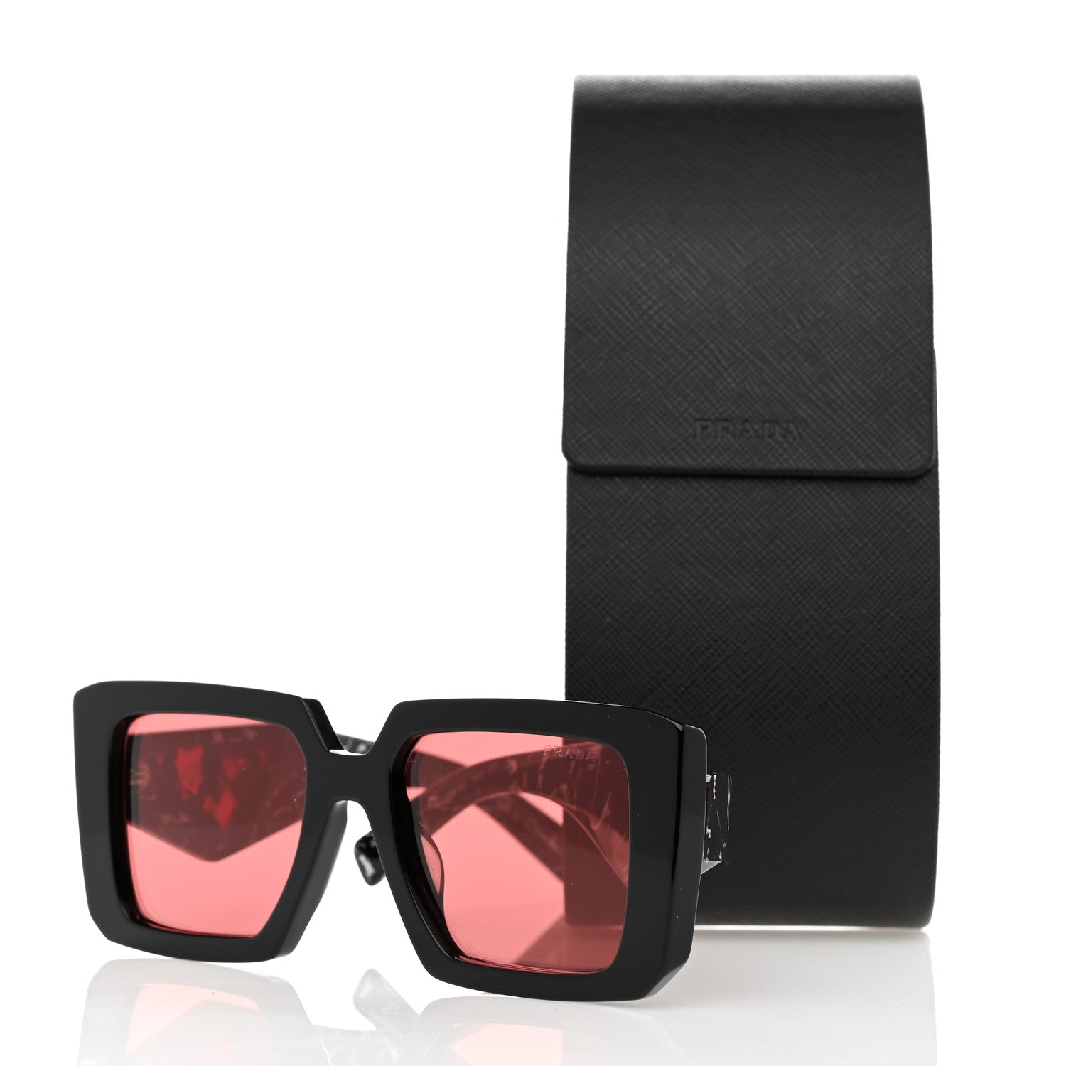 Prada Acetate Symbole Sunglasses SPR 23Y-F Black Marble 8 of 8