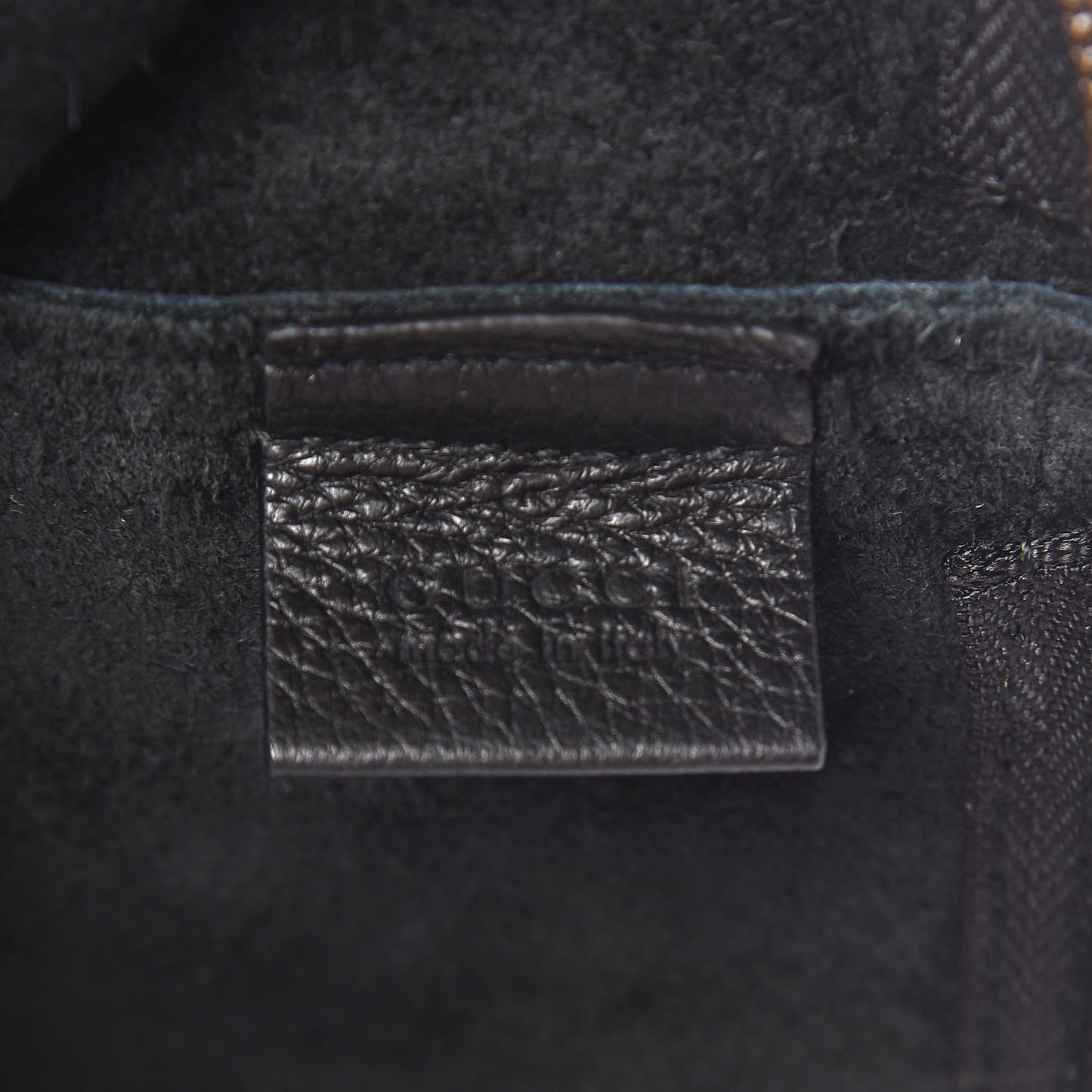Pebbled Calfskin Medium Logo Portfolio Clutch Black