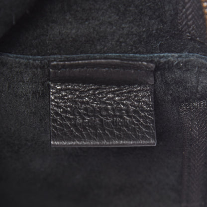Gucci Pebbled Calfskin Medium Logo Portfolio Clutch Black 6 of 8