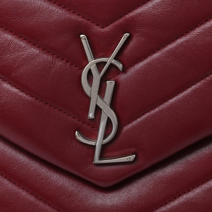 Saint Laurent Calfskin Y Quilted Monogram Medium Loulou Chain Satchel Palissandre 9 of 9