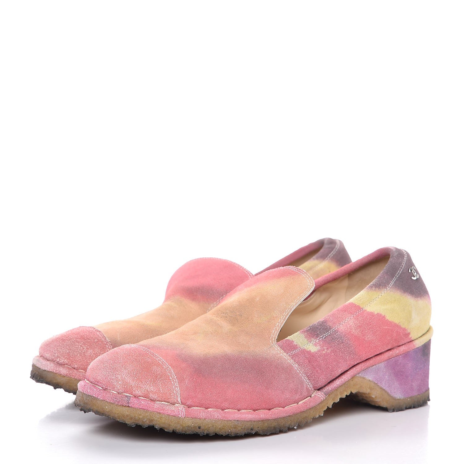 Chanel Suede Mocassin Loafers 40 Multicolor 3 of 12