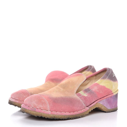 Chanel Suede Mocassin Loafers 40 Multicolor 3 of 12