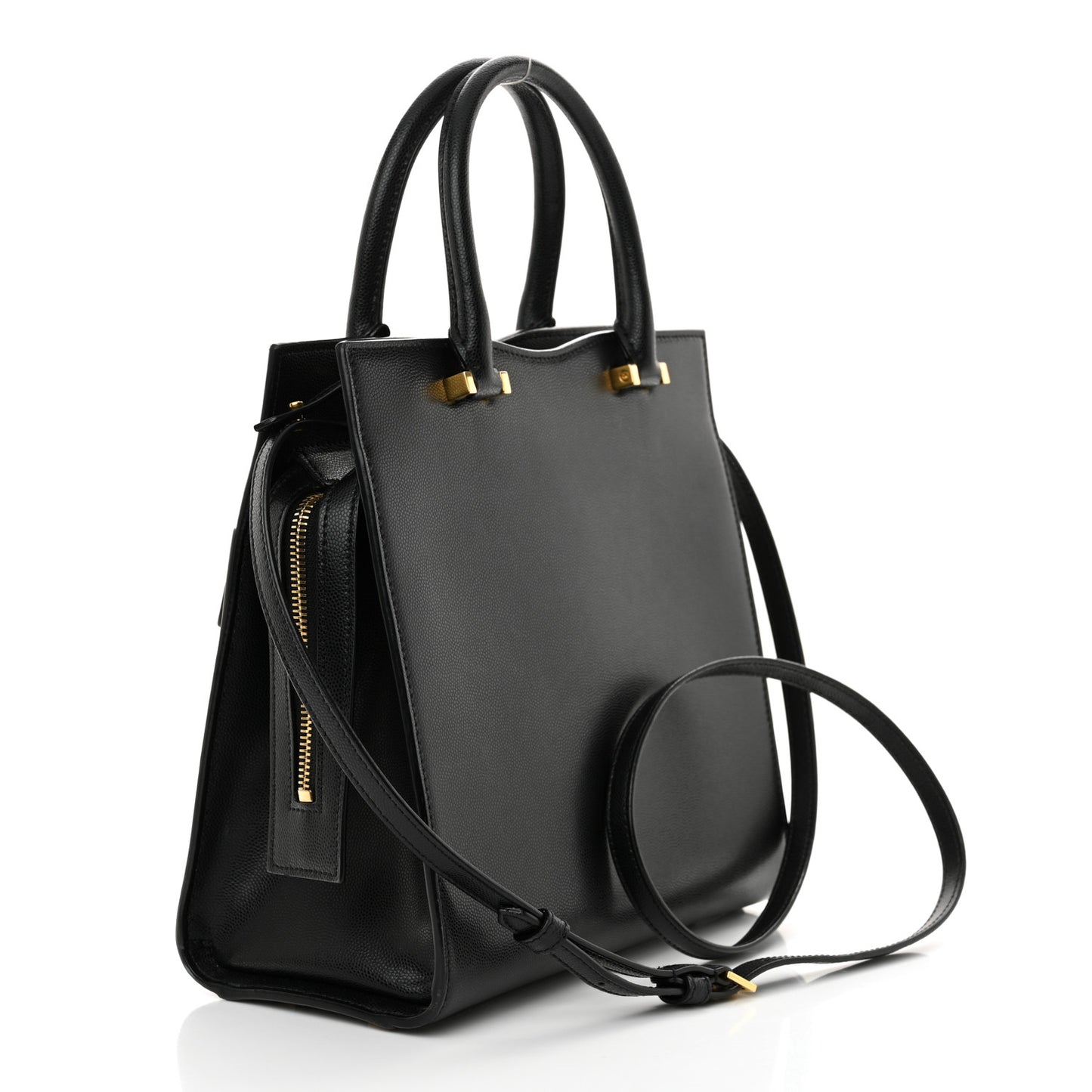 Grain De Poudre Small Uptown Tote Black