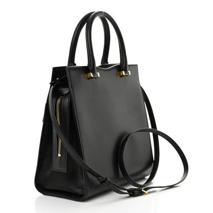 Saint Laurent Grain De Poudre Small Uptown Tote Black 2 of 13