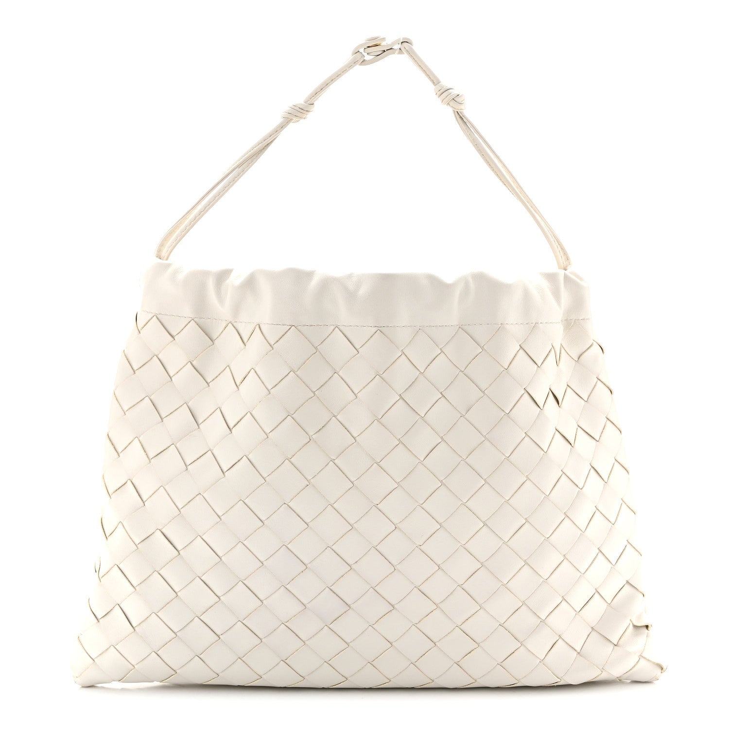 Bottega Veneta Calfskin Intrecciato Medium Dustbag Chalk 1 of 10