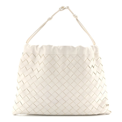 Bottega Veneta Calfskin Intrecciato Medium Dustbag Chalk 1 of 10