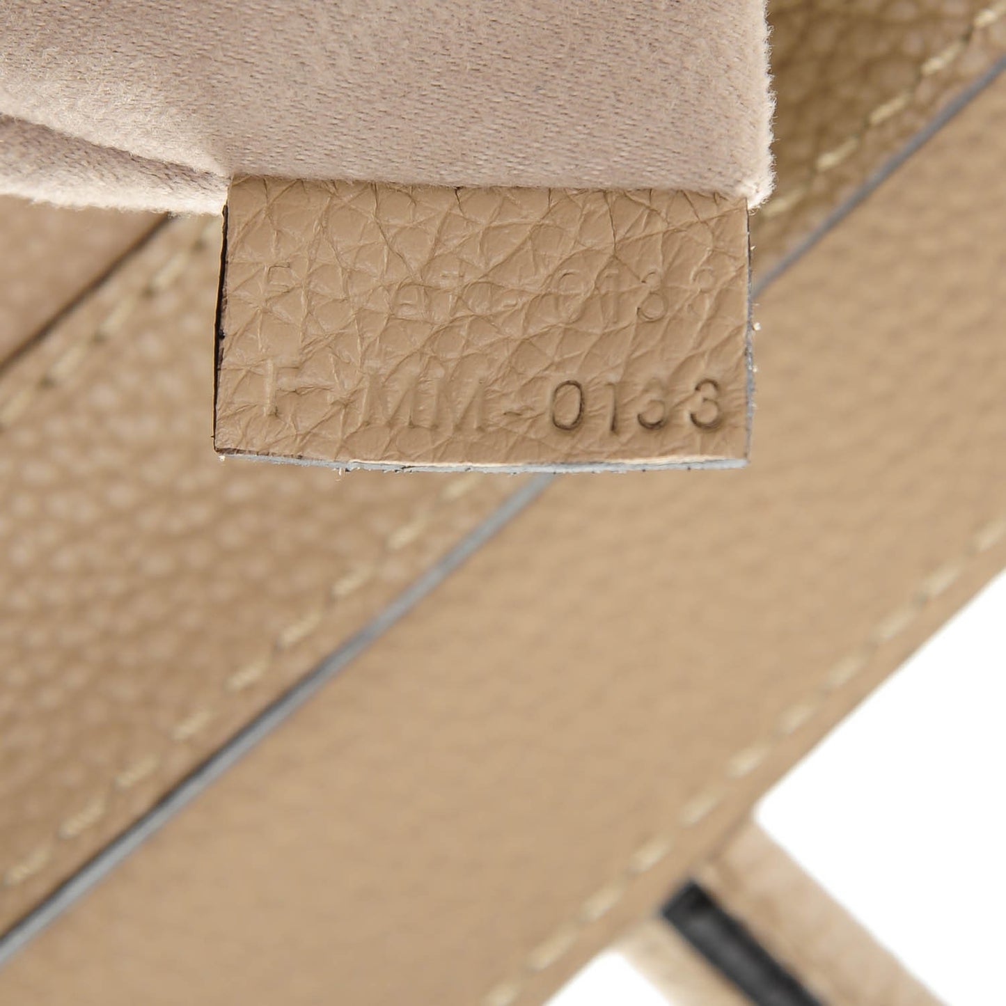 Drummed Calfskin Mini Luggage Dune