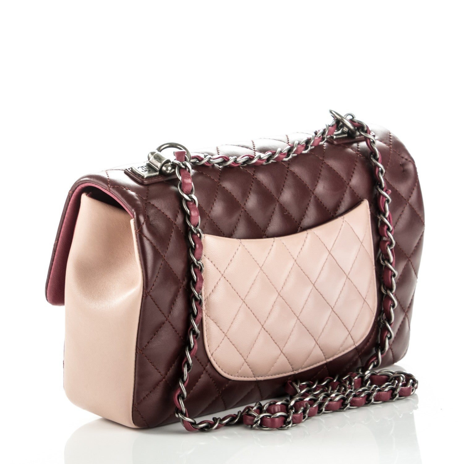 Chanel Lambskin Quilted Medium Tri-Color Flap 3 of 8