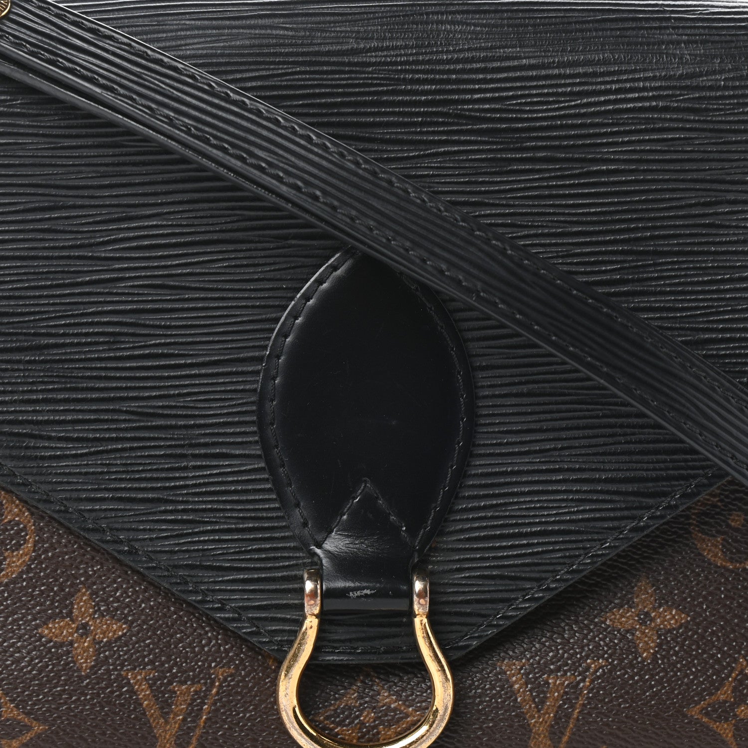 Louis Vuitton Epi Monogram Saint Michel Black 7 of 9
