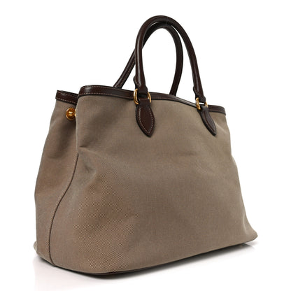 Prada Jacquard Logo Tote Corda Bruciato 3 of 9