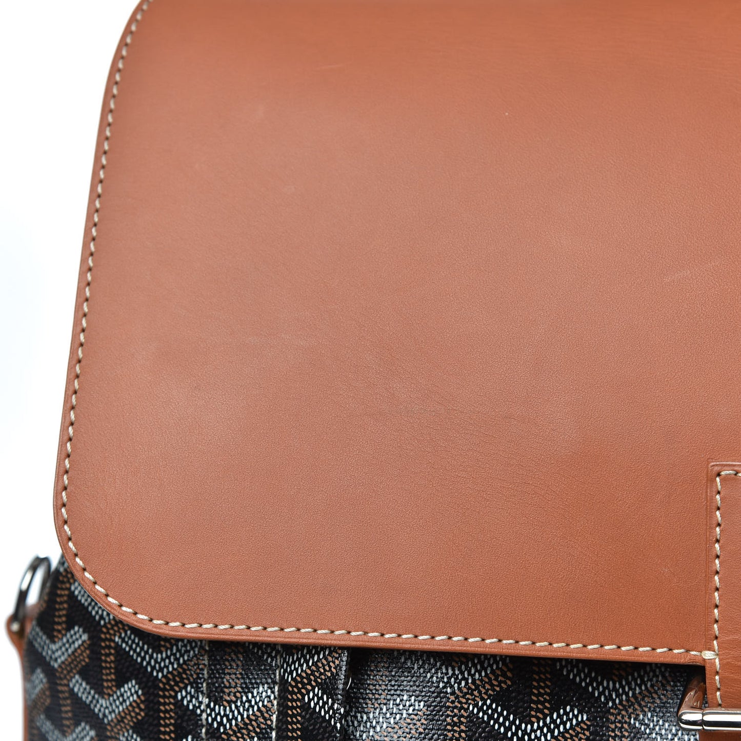 Goyardine Calfskin Alpin MM Backpack Gold Black