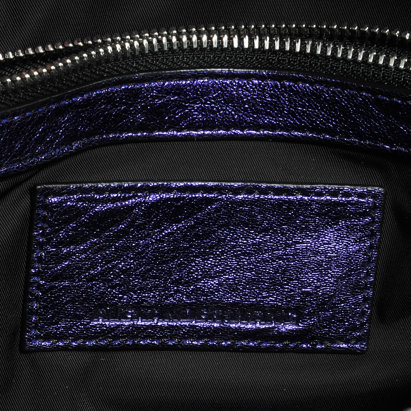 Pebbled Lambskin Rockie Nile with Silver Hardware