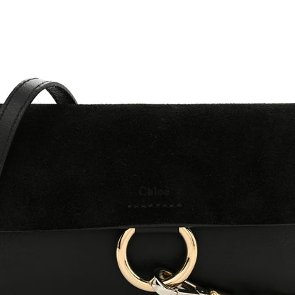 Chloe Suede Calfskin Mini Faye Shoulder Bag Black 8 of 10