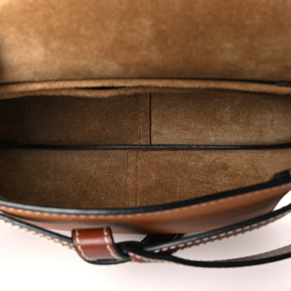 Loewe Grained Calfskin Mini Gate Crossbody Bag Caramel Pecan 5 of 10
