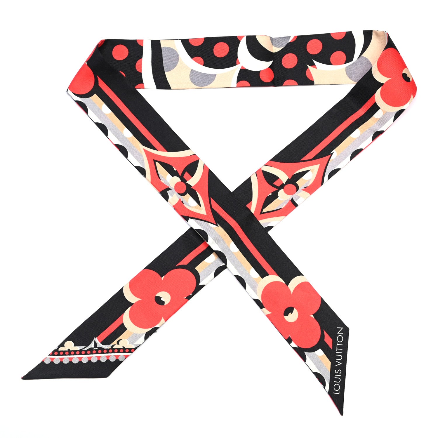 Louis Vuitton Silk Pop Monogram BB Bandeau Rouge 1 of 4
