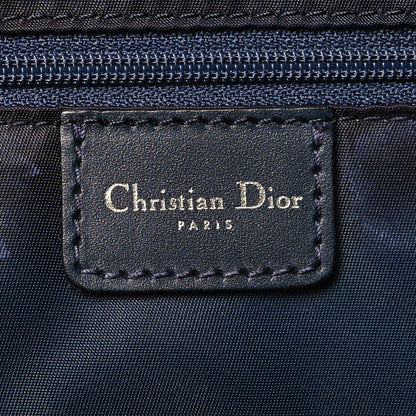 Christian Dior Denim Calfskin Monogram Tote Navy Blue 6 of 11