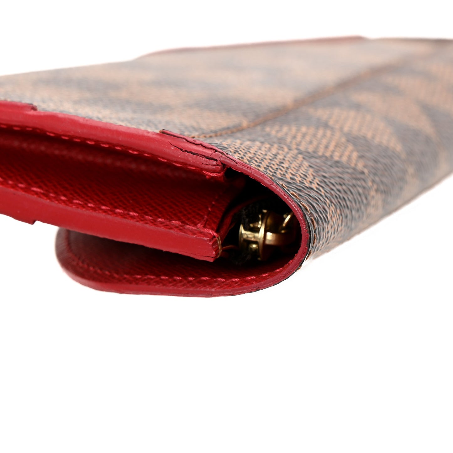 Damier Ebene Caissa Wallet Cherry