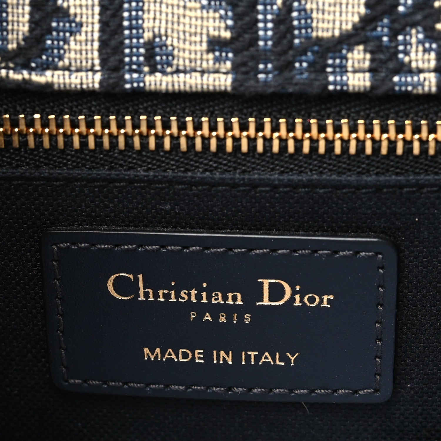 Christian Dior Oblique 30 Montaigne Chain Flap Bag Blue 6 of 9
