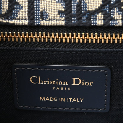 Christian Dior Oblique 30 Montaigne Chain Flap Bag Blue 6 of 9