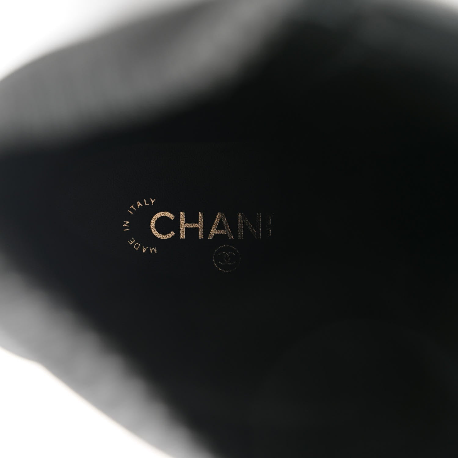 Chanel Calfskin Knit Lace Up Combat Boots 36 Black 7 of 7