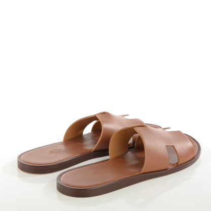 Hermes Calfskin Izmir Mens Sandals 43.5 Gold 4 of 7