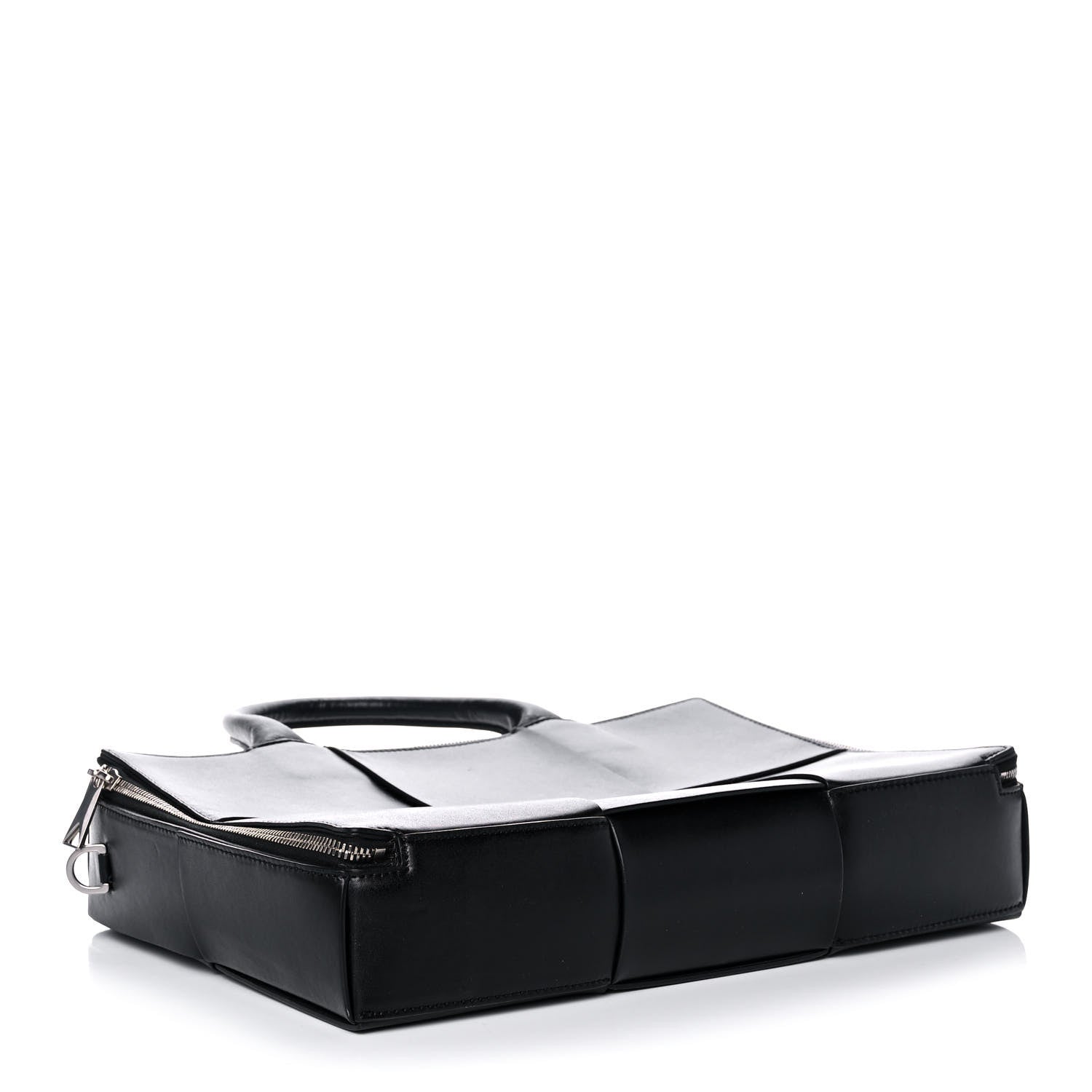 Bottega Veneta Calfskin Maxi Intrecciato Arco Briefcase Black 5 of 11