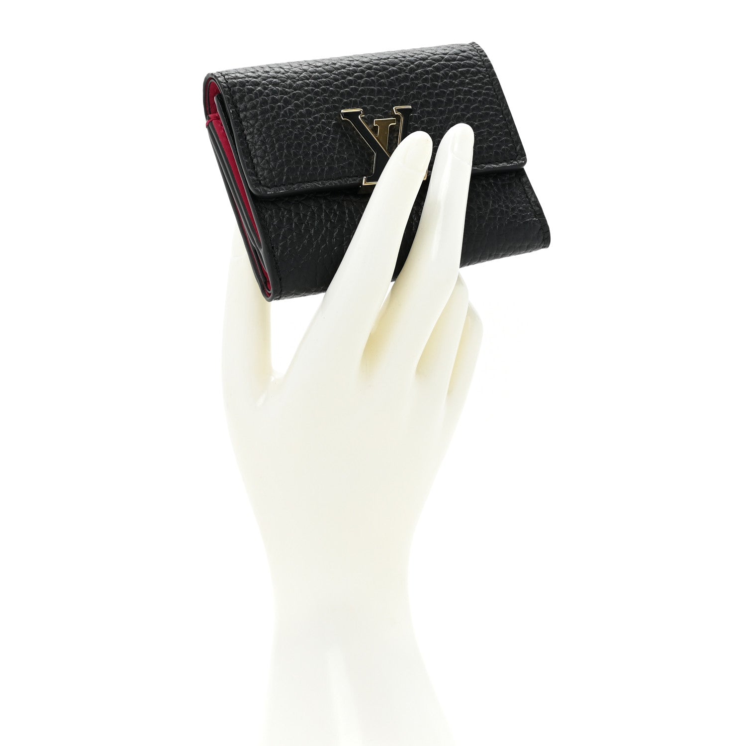 Louis Vuitton Taurillon Capucines XS Wallet Black 2 of 11