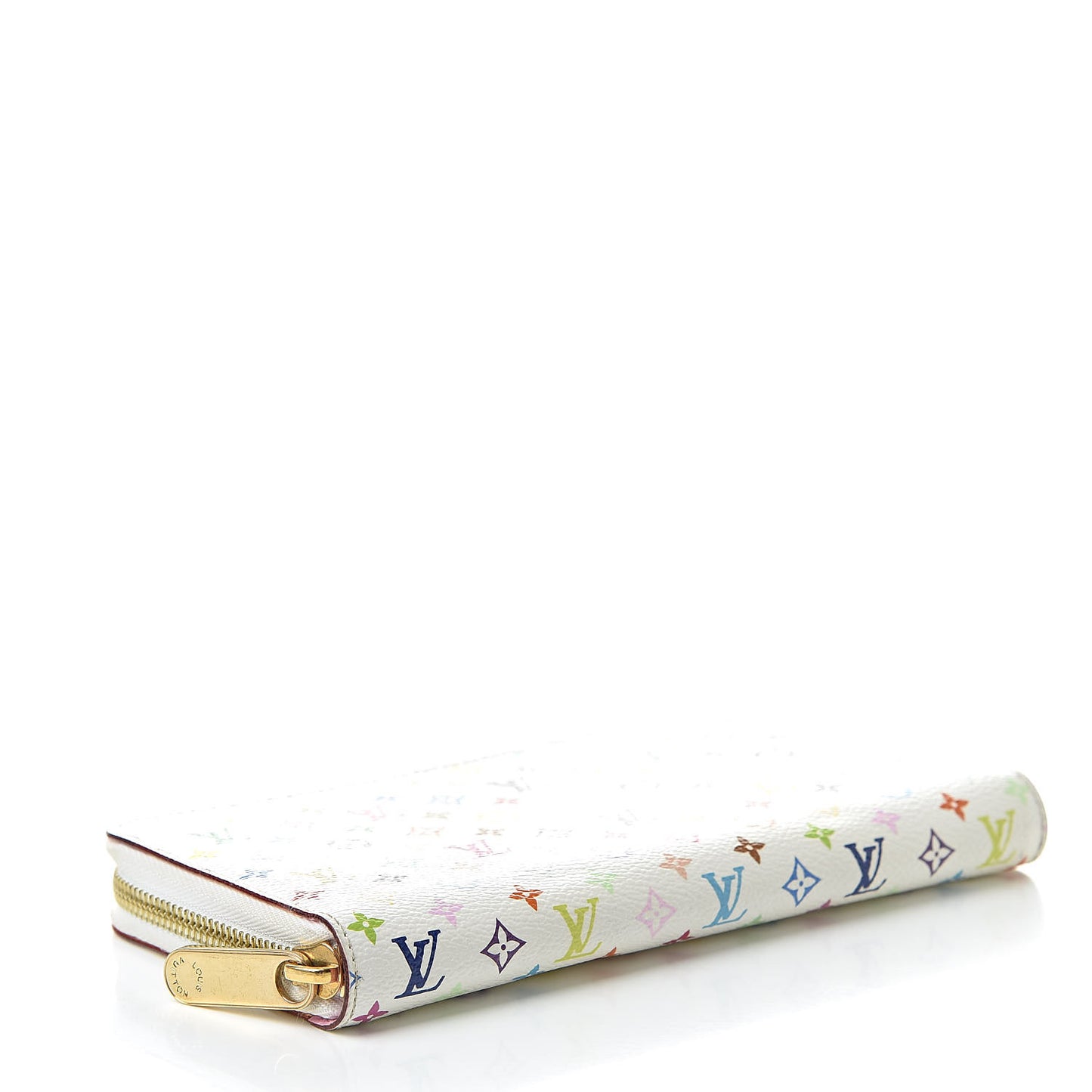 Monogram Multicolor Zippy Wallet White Litchi