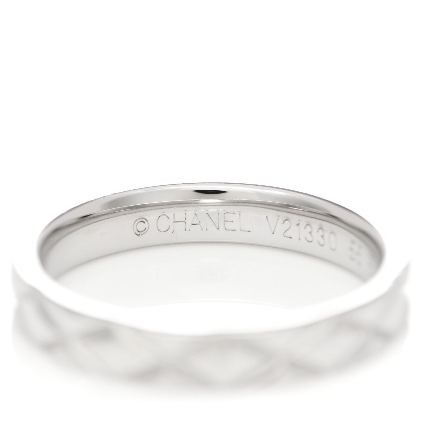 Chanel Platinum Mini Coco Crush Ring 54 7 4 of 6