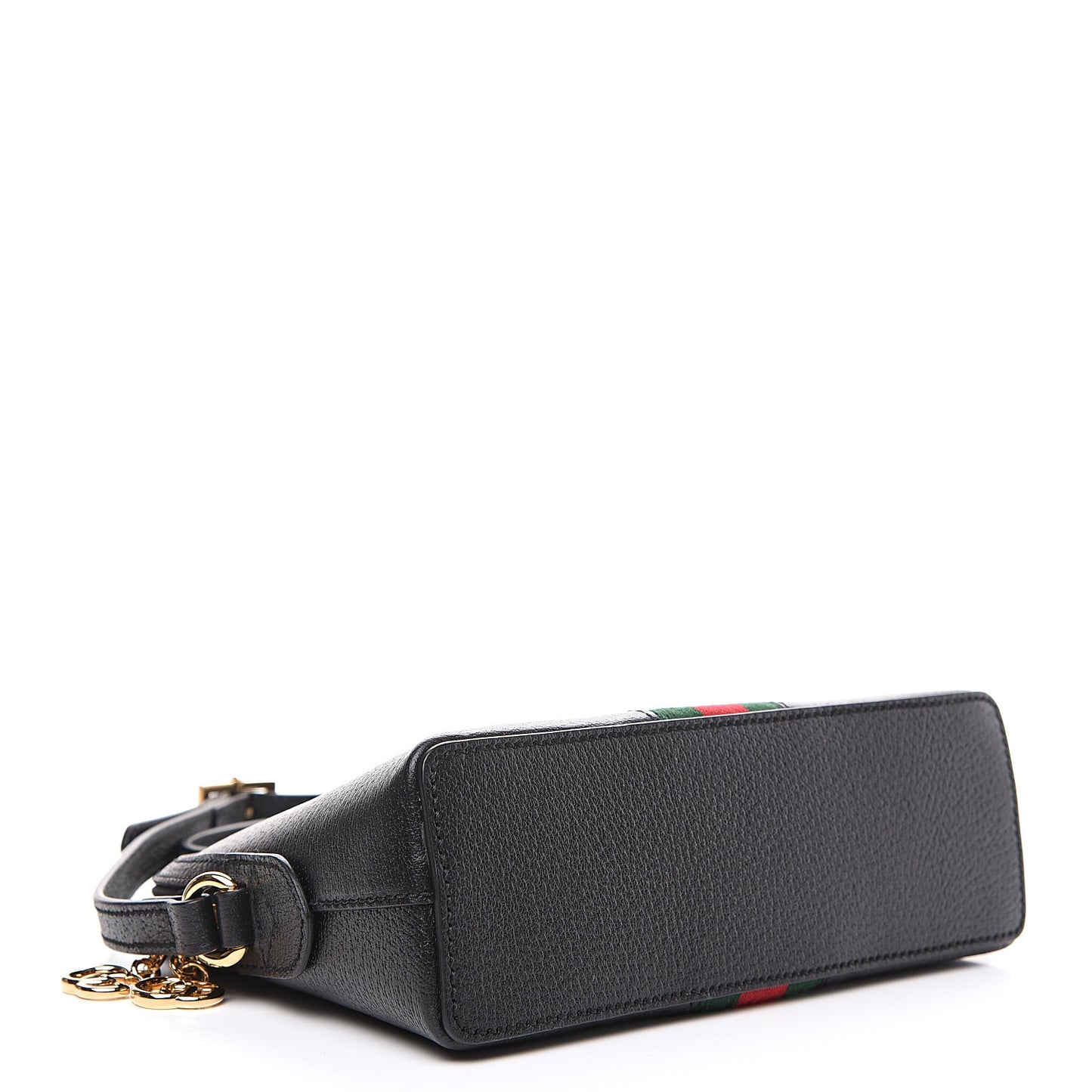 Calfskin GG Web Small Ophidia Dome Shoulder Bag Black