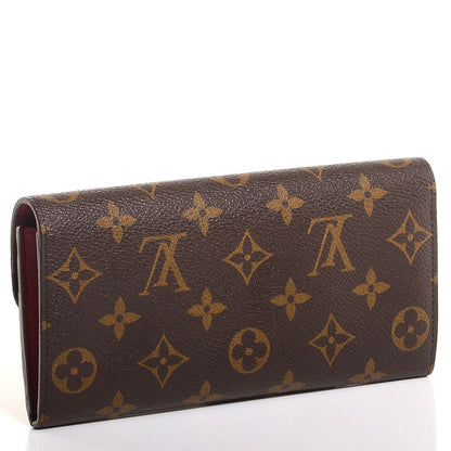Louis Vuitton Monogram Emilie Wallet Red 3 of 7