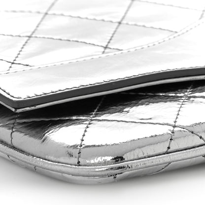 Chanel Metallic Crumpled Calfskin Small 31 Pouch Silver 11 of 11