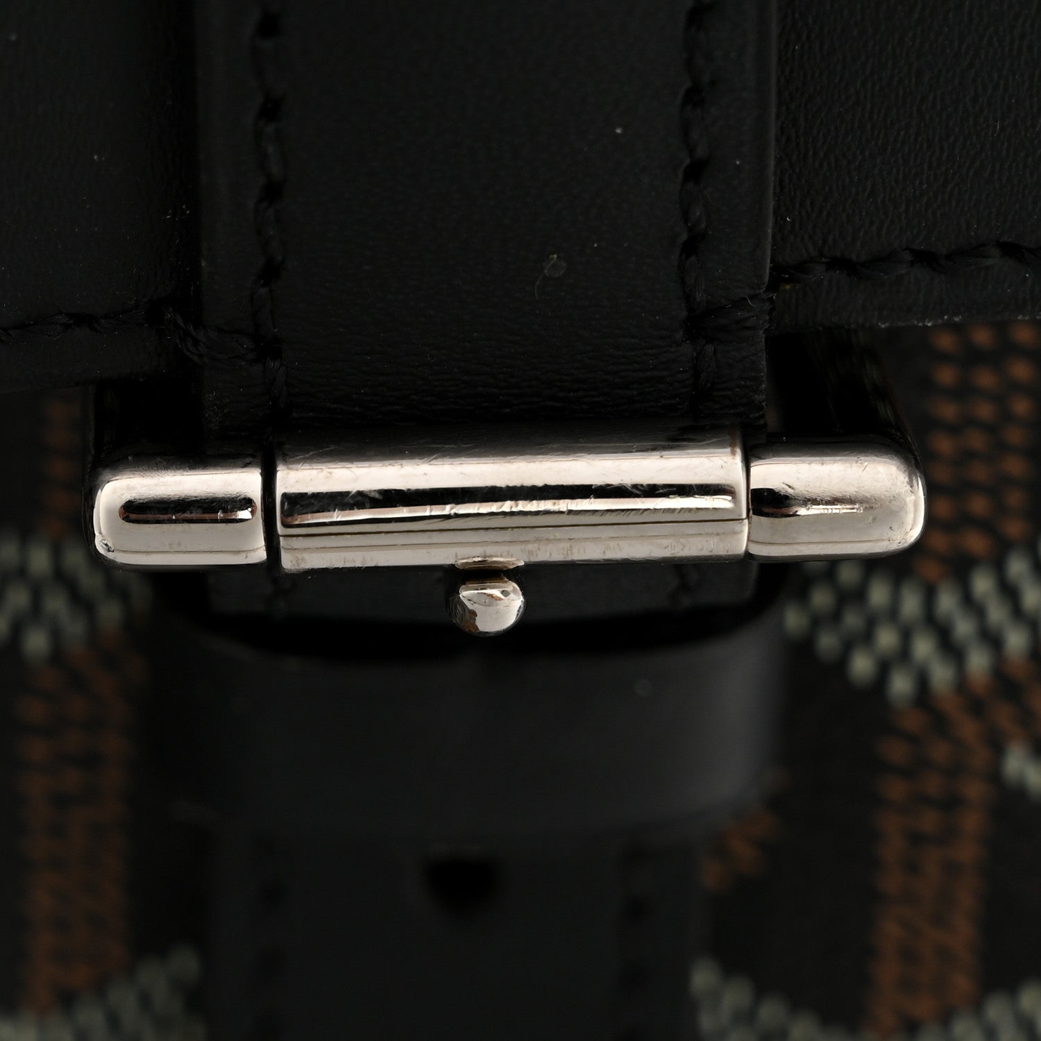 Goyard Goyardine Calfskin Alpin MM Backpack Black 14 of 15