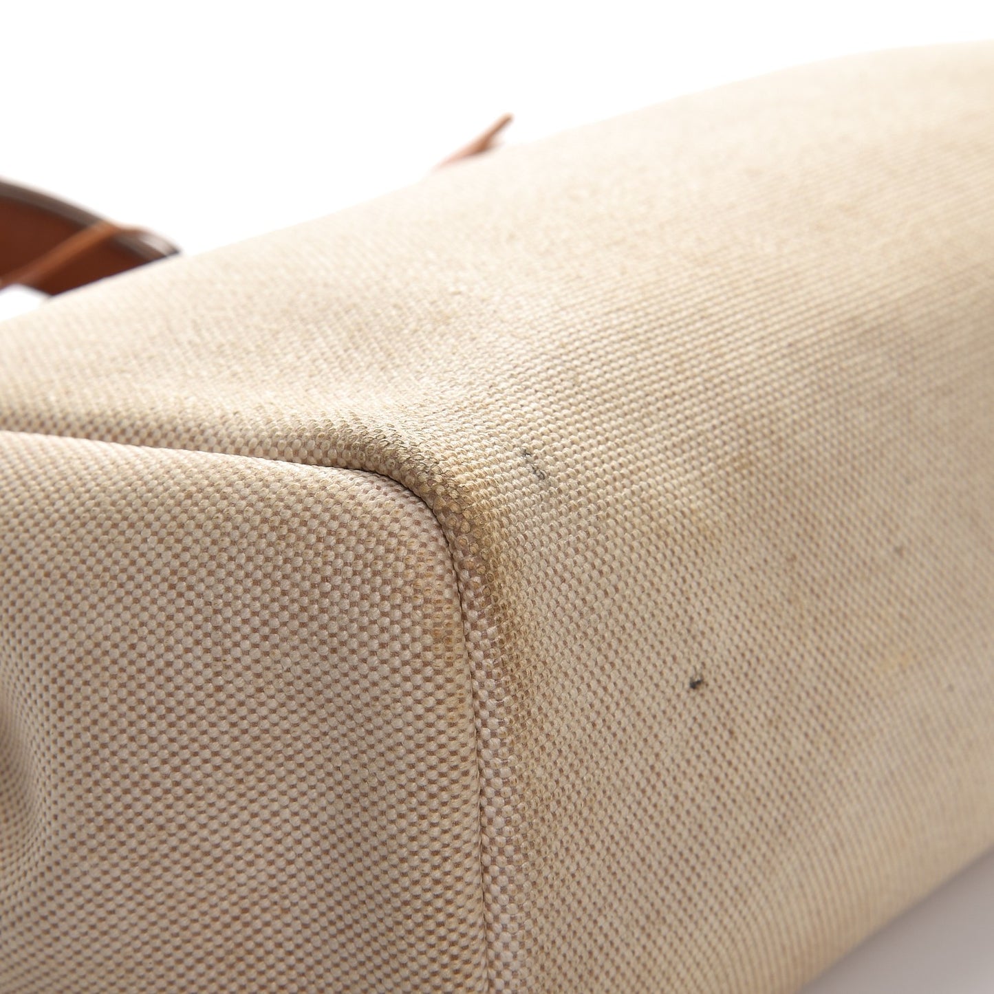 Toile Vache Calfskin Herbag 30 PM Backpack Natural