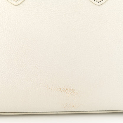 Celine Drummed Calfskin Micro Luggage White 14 of 14