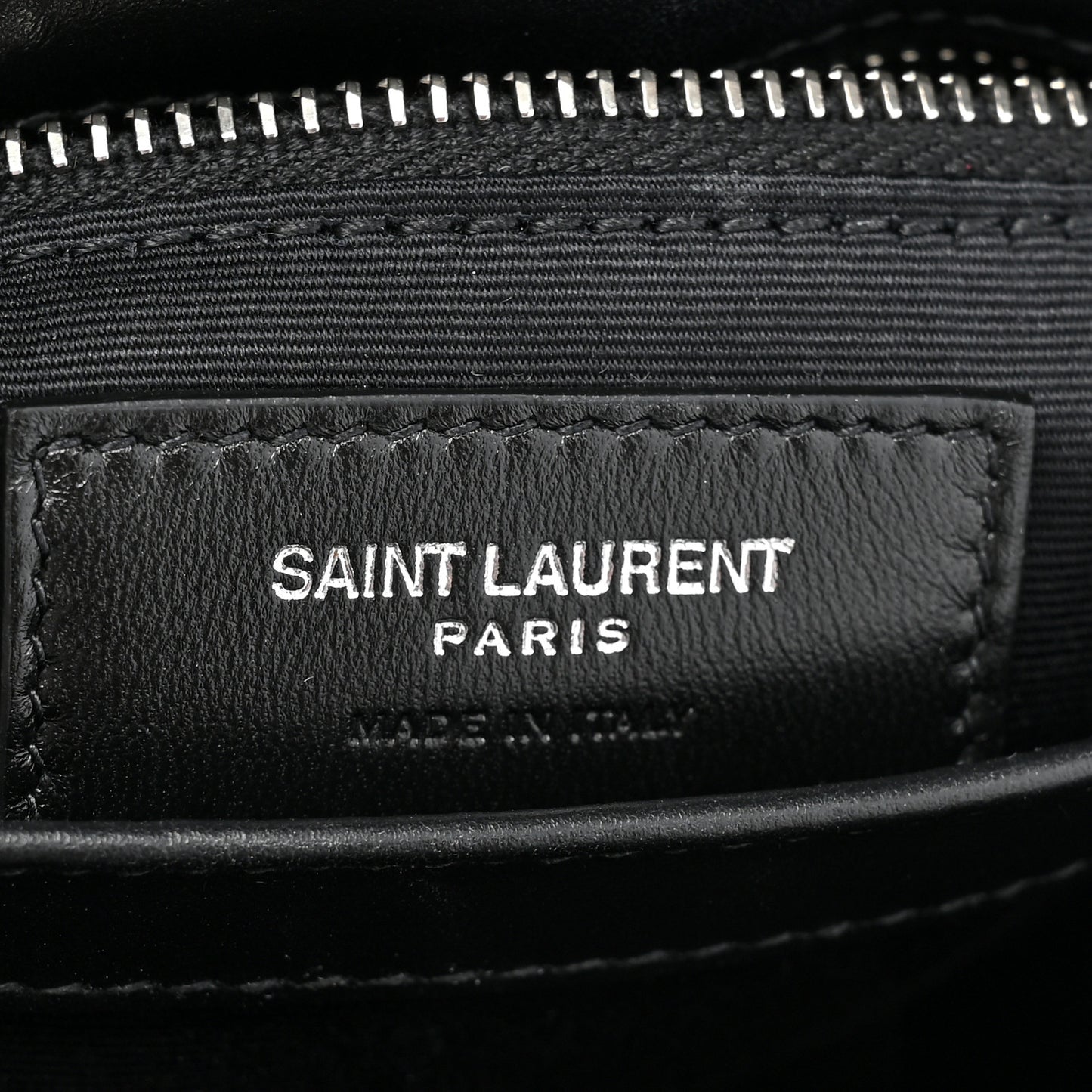 Calfskin Y Quilted Monogram Toy Loulou Crossbody Bag Black