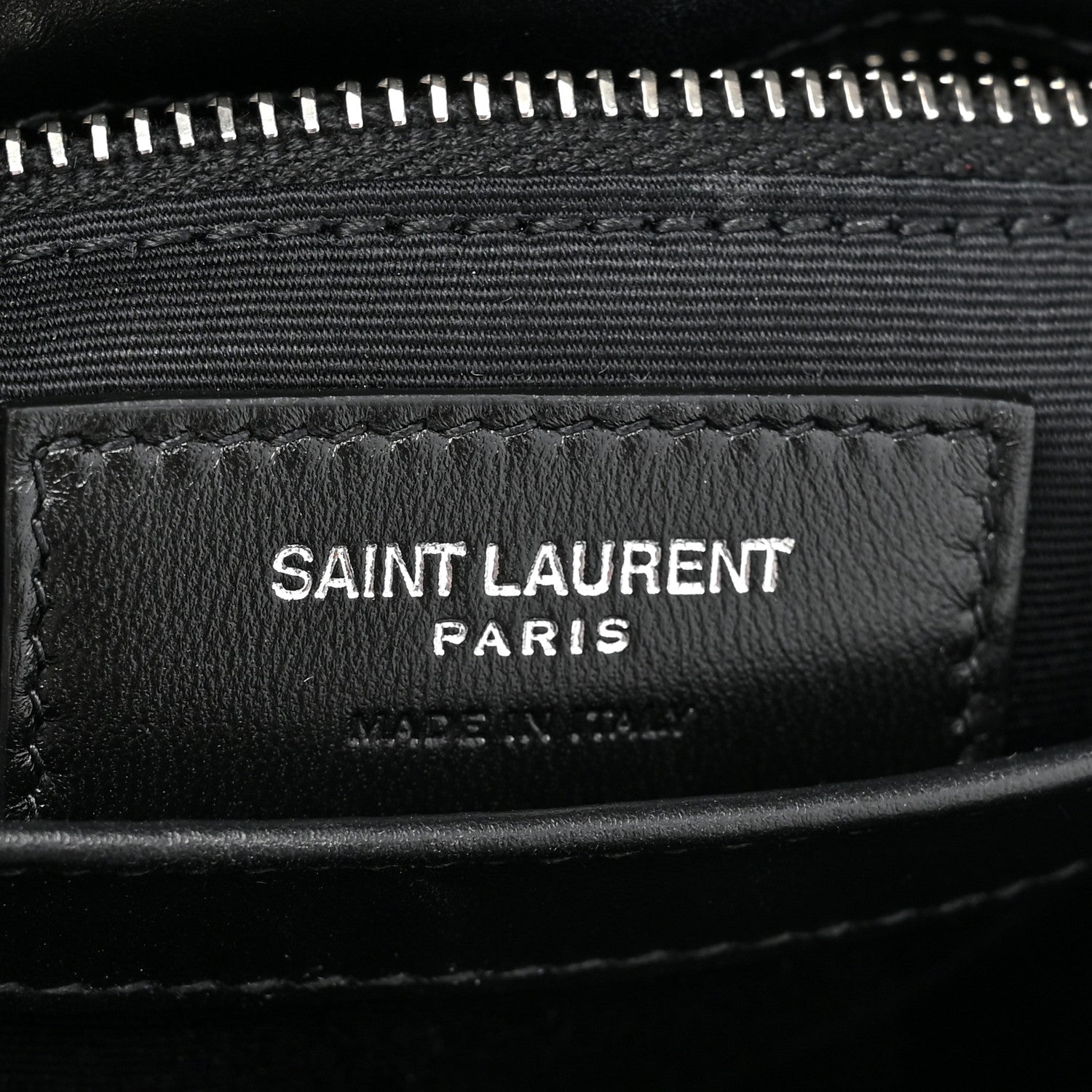 Saint Laurent Calfskin Y Quilted Monogram Toy Loulou Crossbody Bag Black 7 of 11