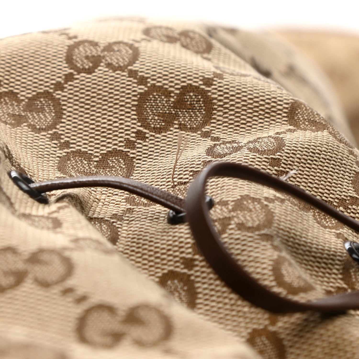 Gucci Monogram Over the Knee Boots 38 Beige Ebony 8 of 9