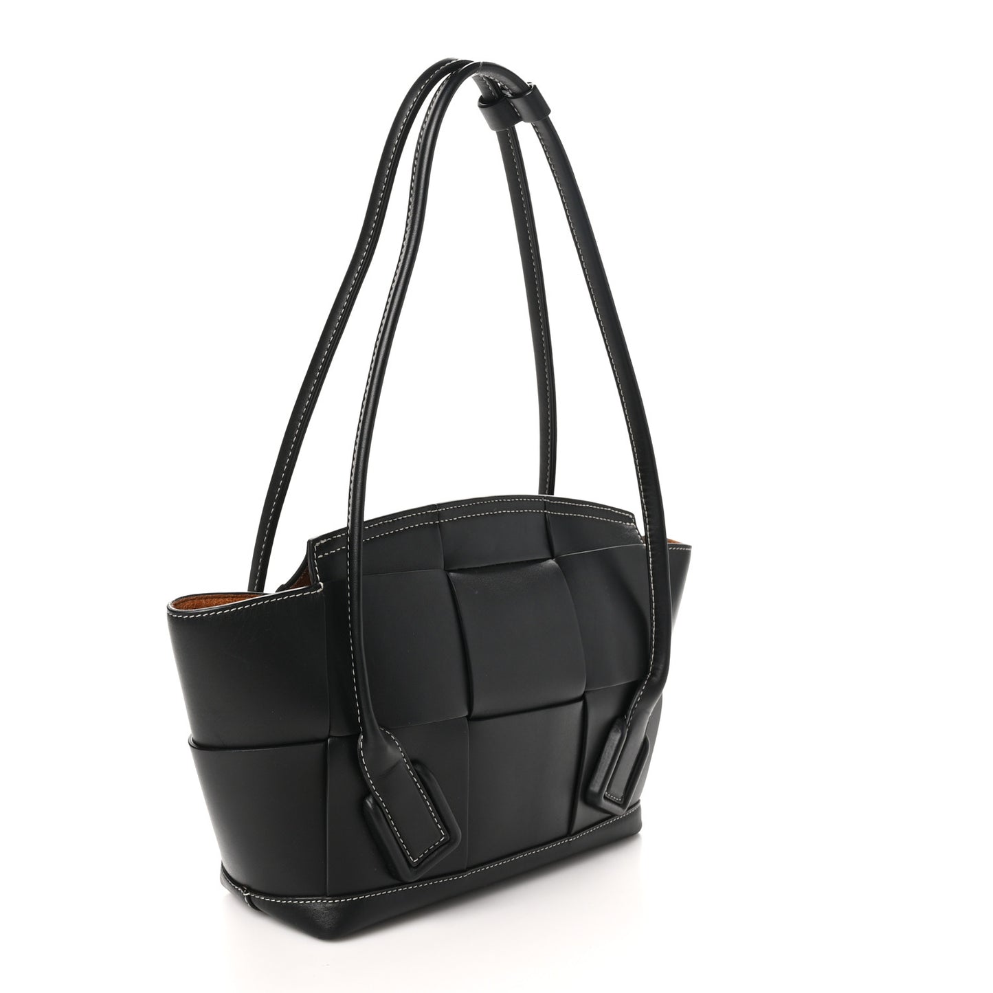 French Calfskin Maxi Intrecciato Arco 33 Black