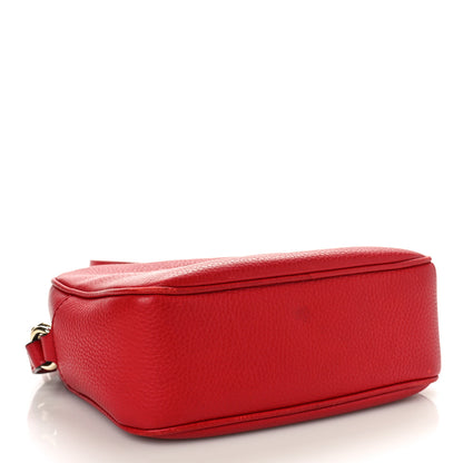 Gucci Pebbled Calfskin Small Soho Disco Bag Tabasco Red 4 of 10