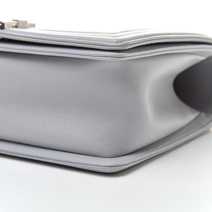 Chanel Lambskin Quilted Medium Boy Flap Grey 10 of 10